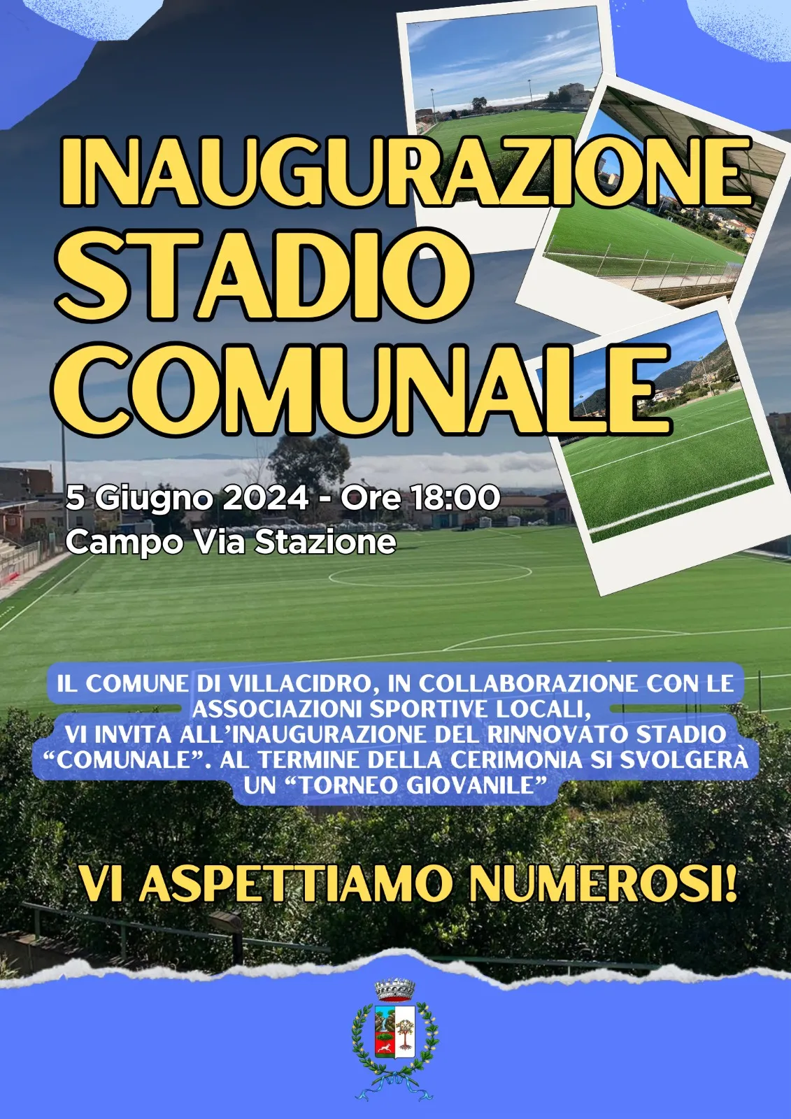 Inaugurazione Stadio Comunale di via Stazione - 05 Giugno 2024