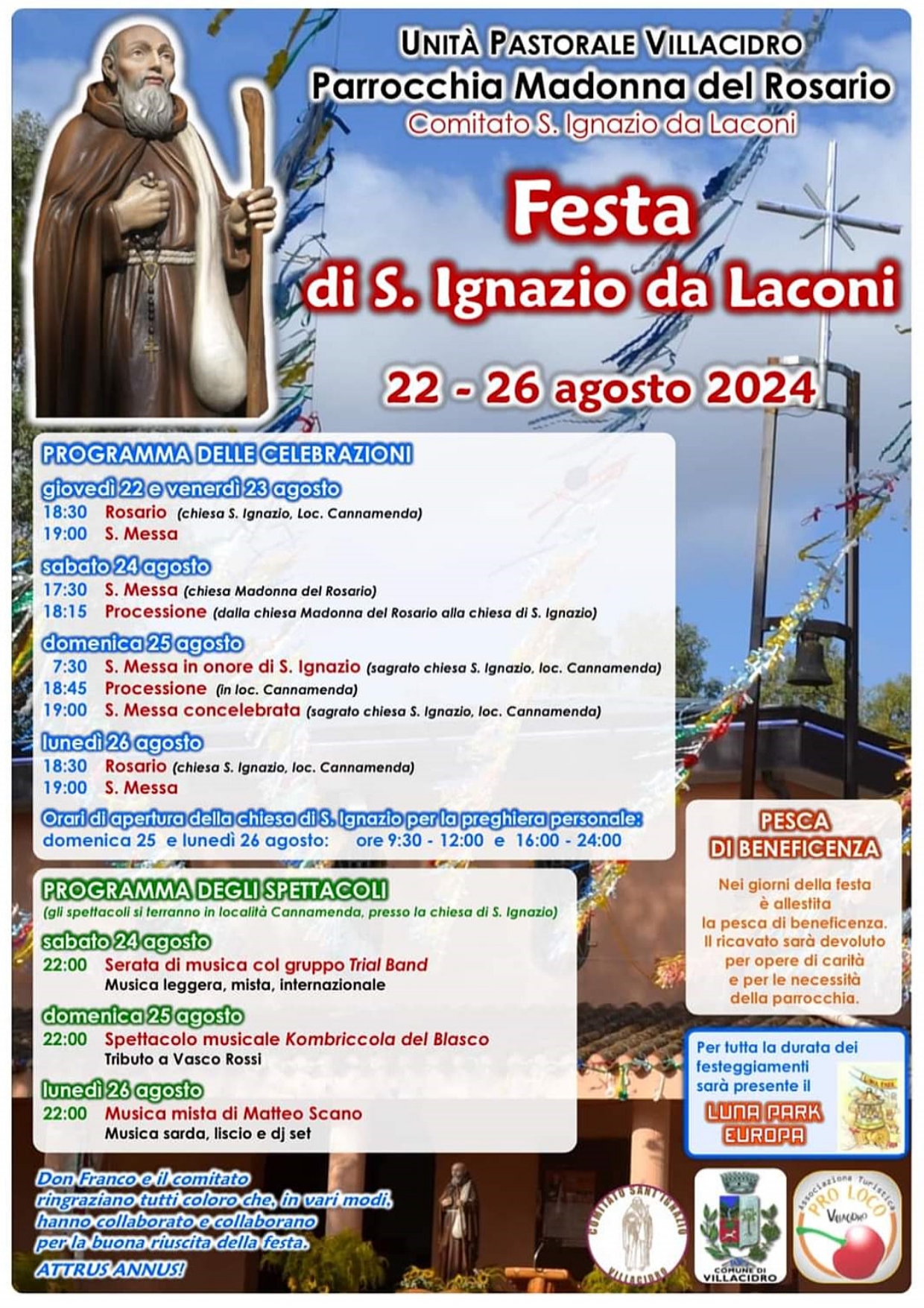 Festa di Sant'Ignazio da Laconi 2024