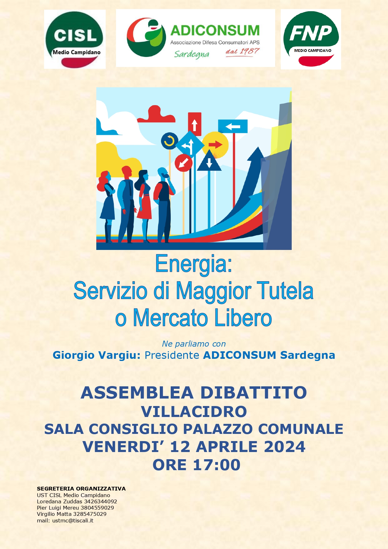 Assemblea Pubblica. Energia: Servizio di maggior tutela o mercato libero.