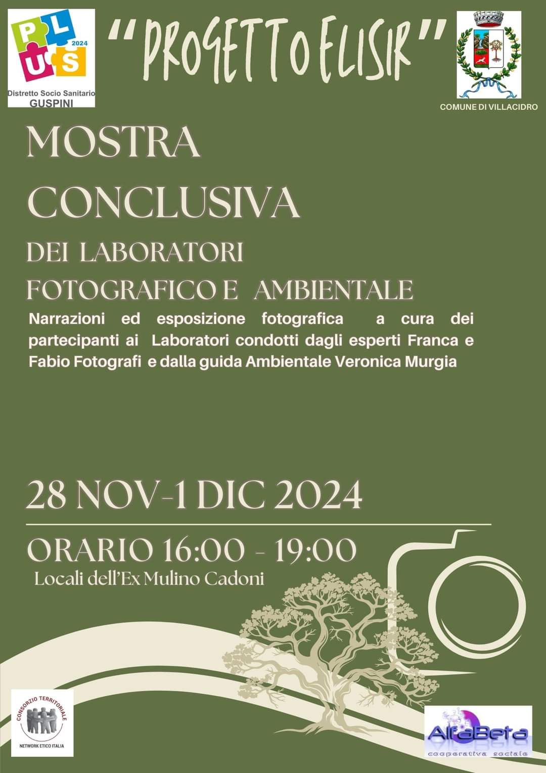 Mostra conclusiva dei Laboratori Fotografico e Ambientale del Progetto 'Elisir'.