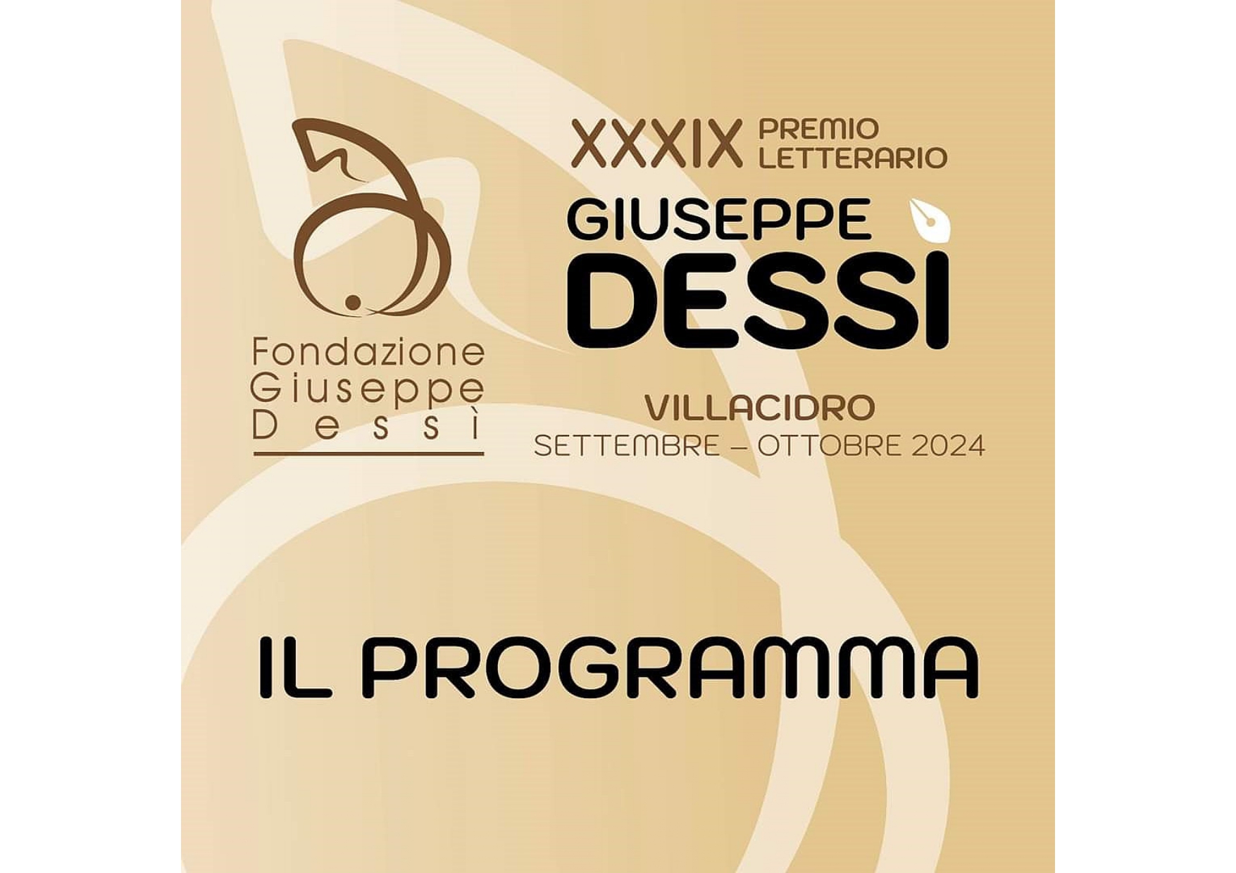 PREMIO LETTERARIO GIUSEPPE DESSÌ - XXXIX EDIZIONE - VILLACIDRO SETTEMBRE/OTTOBRE 2024