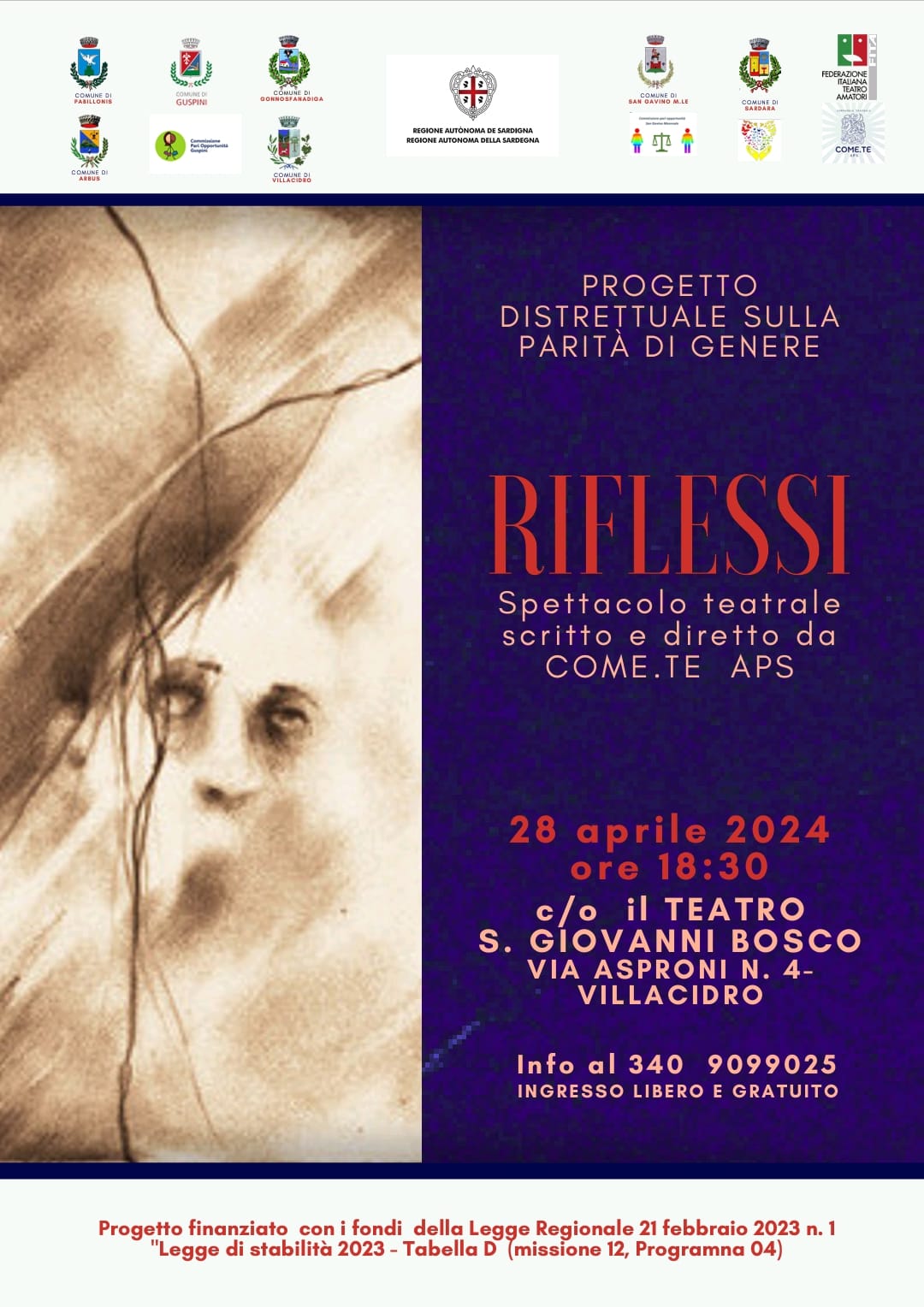 Riflessi - Spettacolo teatrale scritto e diretto da COME.TE APS